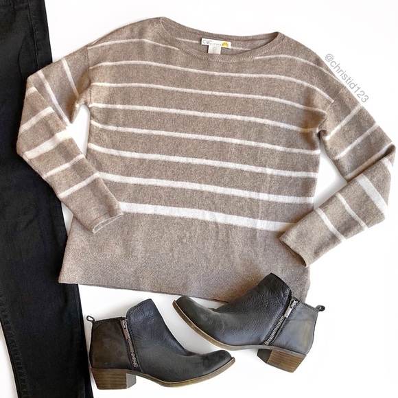 C&C California Striped Pullover Sweater - Picture 1 of 9